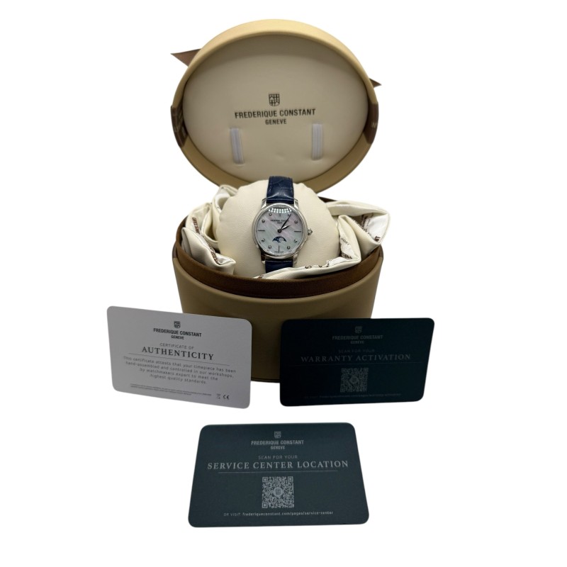 Frederique Constant Dlimline Ladies Moonphase. Full set. Frederique Constant Dlimline Ladies Moonphase. Full set.