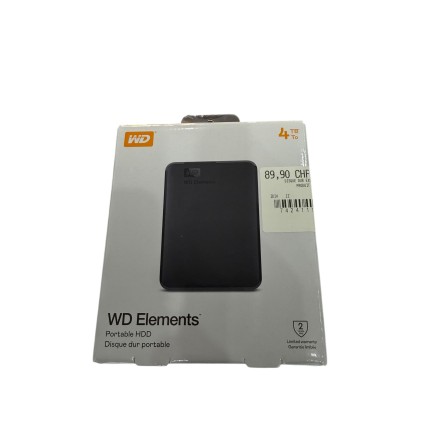 Disque Dur Externe WD 4TB, produit neuf.