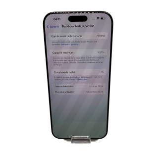 Apple iPhone 16 Pro Max 256GB Batterie 100% Etat Neuf, Garantie Apple Octobre 2025