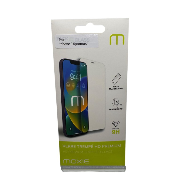Verre trempé pour iPhone 16 Pro Max. Verre trempé pour iPhone 16 Pro Max.