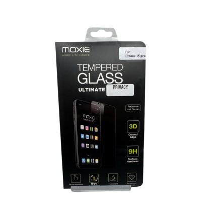 Verre trempé privacy pour iPhone 15 Pro