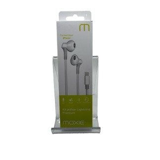 Écouteurs filaire Lightning pour iPhone.