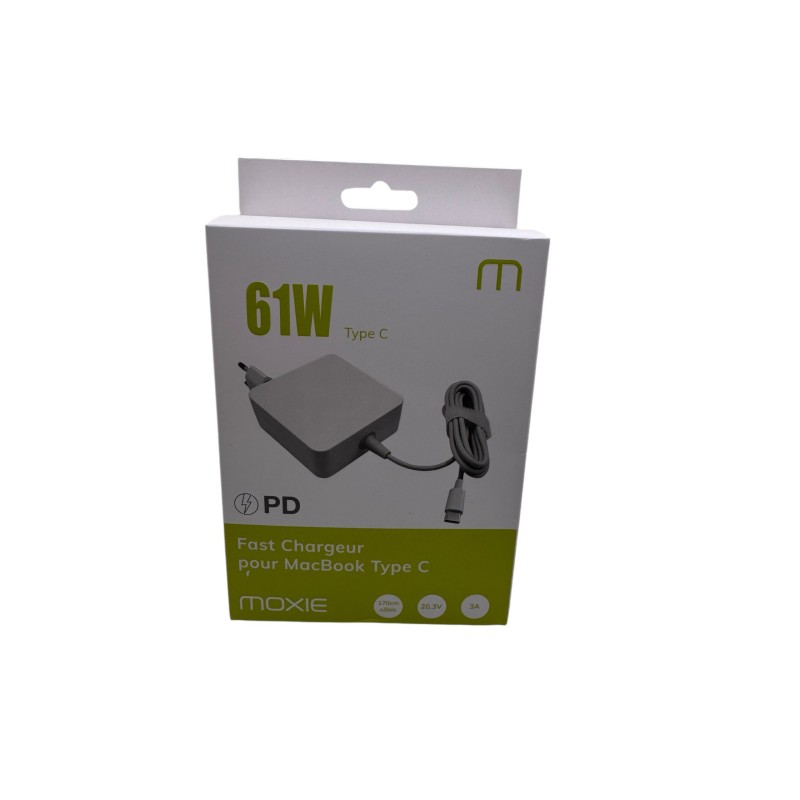 Adaptateur secteur 61W USB-C. Adaptateur secteur 61W USB-C.