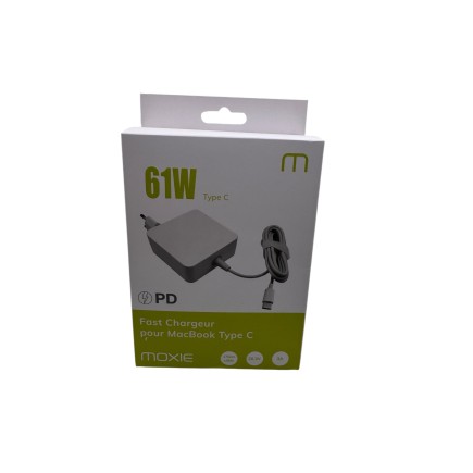 Adaptateur secteur 61W USB-C.