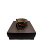 Ceinture Gucci en tissu et cuir T85. Ceinture Gucci en tissu et cuir T85.