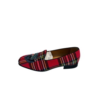 Mocassins Gucci Tartan Loup P42. Etat neuf.