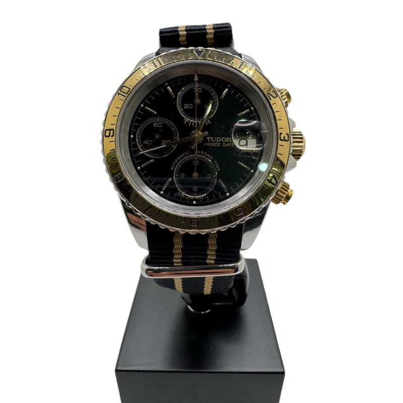 Tudor Prince Date Tiger Auto Chrono Or Acier