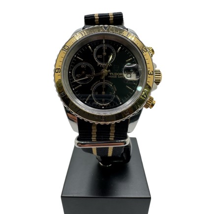 Tudor Prince Date Tiger Auto Chrono Or Acier