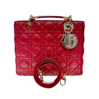 Sac à main avec bandoulière Lady Dior, état neuf avec facture.