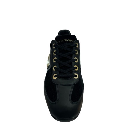 Sneaker Dolce Gabbana Black Wedge P38.5, produit neuf.