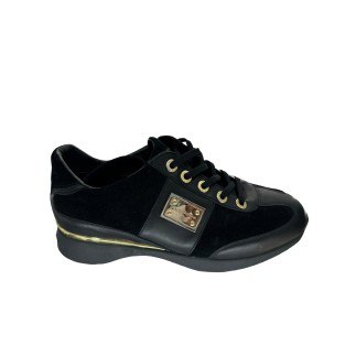 Sneaker Dolce Gabbana Black Wedge P38.5, produit neuf.