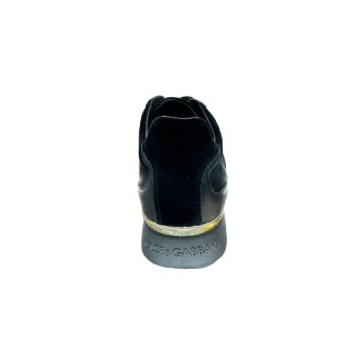 Sneaker Dolce Gabbana Black Wedge P38.5, produit neuf.