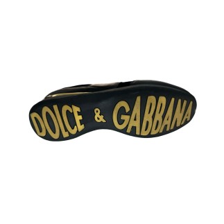 Sneaker Dolce Gabbana Black Wedge P38.5, produit neuf.