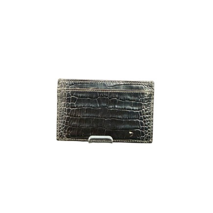Porte cartes Montblanc cuir façon croco.