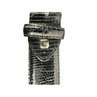 Ceinture Pierre Cardin en lézard, taille 115.