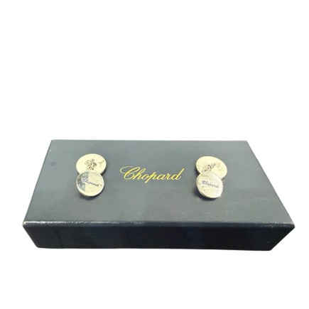 Boutons de manchette Chopard 1000 Miglia en argent 925.