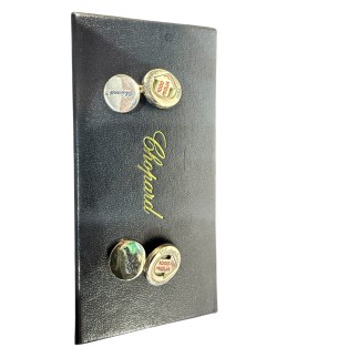 Boutons de manchette Chopard 1000 Miglia en argent 925.