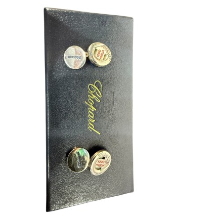 Boutons de manchette Chopard 1000 Miglia en argent 925.