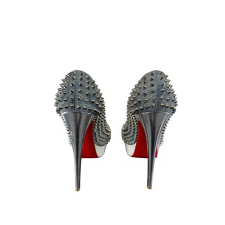 Escarpins Christian Louboutin Blue Denis Spikes P39