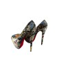 Escarpins Christian Louboutin Python Butterfly Print P39 Escarpins Christian Louboutin Python Butterfly Print P39