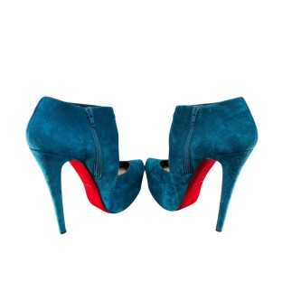 Escarpins Christian Louboutin Daffodile Boots Turquoise P39