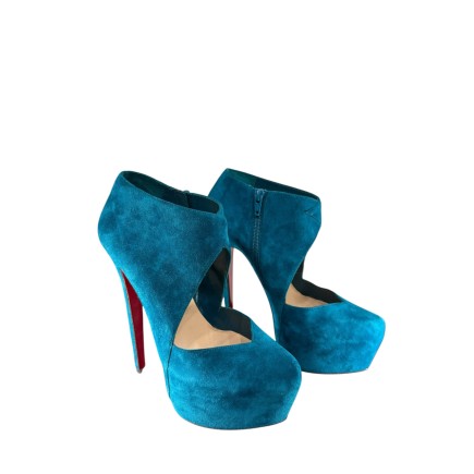 Escarpins Christian Louboutin Daffodile Boots Turquoise P39