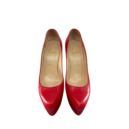 Escarpins Louboutin Daffodile rouge P39.