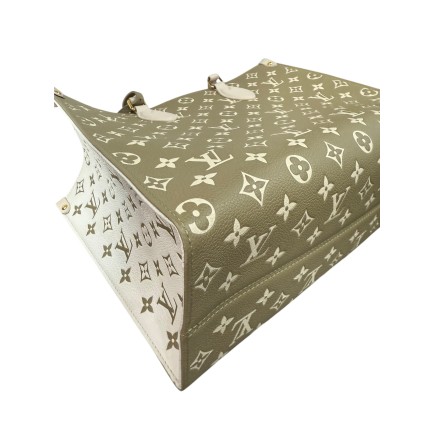 Sac Louis Vuitton OnTheGo Kaki Beige, état neuf avec facture.