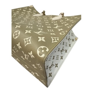 Sac Louis Vuitton OnTheGo Kaki Beige, état neuf avec facture.