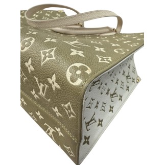 Sac Louis Vuitton OnTheGo Kaki Beige, état neuf avec facture.