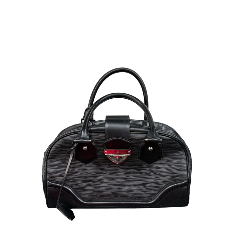 Sac à main Louis Vuitton Montaigne Cuir Épi Noir. Sac à main Louis Vuitton Montaigne Cuir Épi Noir.