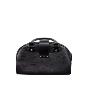 Sac à main Louis Vuitton Montaigne Cuir Épi Noir.