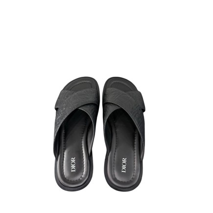 Sandale Dior Alias Cuir Gravity Noir, P41-42, Etat neuf.