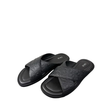 Sandale Dior Alias Cuir Gravity Noir, P41-42, Etat neuf.