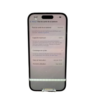 Apple IPhone 15 128GB Noir, neuf, garantie 2 ans.