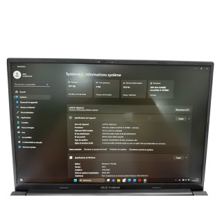 Asus K3605Z Intel I7 12TH 16GB 512GB RTX4060, clavier AZERTY