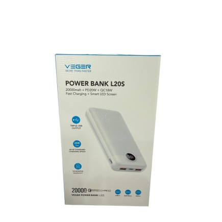 Powerbank Veger 20 000MAH, produit neuf.