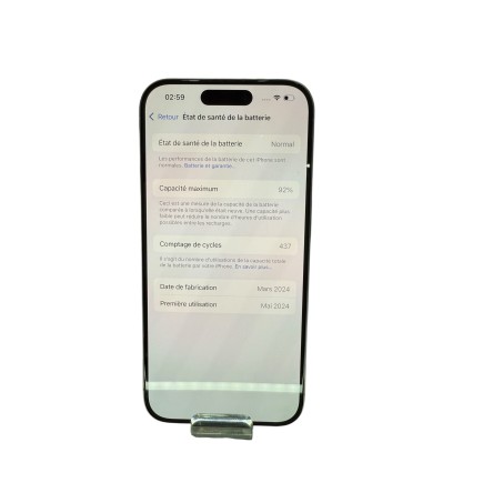 Apple IPhone 15 Pro 128GB Batterie 92%