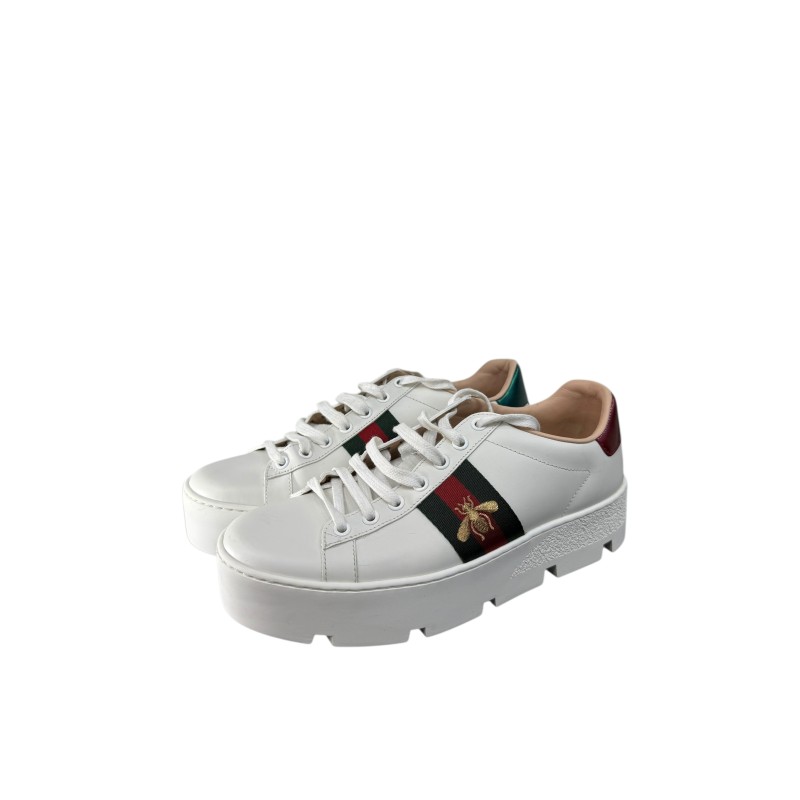 Gucci ACE Plateforme P38, état neuf, avec facture. Gucci ACE Plateforme P38, état neuf, avec facture.