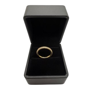 Bague en or 18K avec diamants, taille 51
