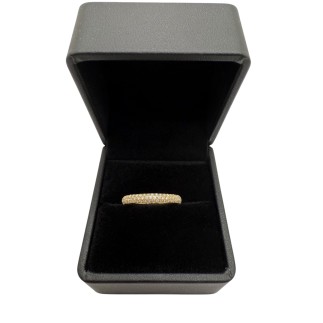 Bague en or 18K avec diamants, taille 51