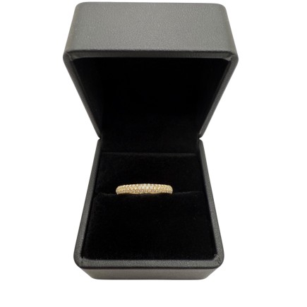 Bague en or 18K avec diamants, taille 51